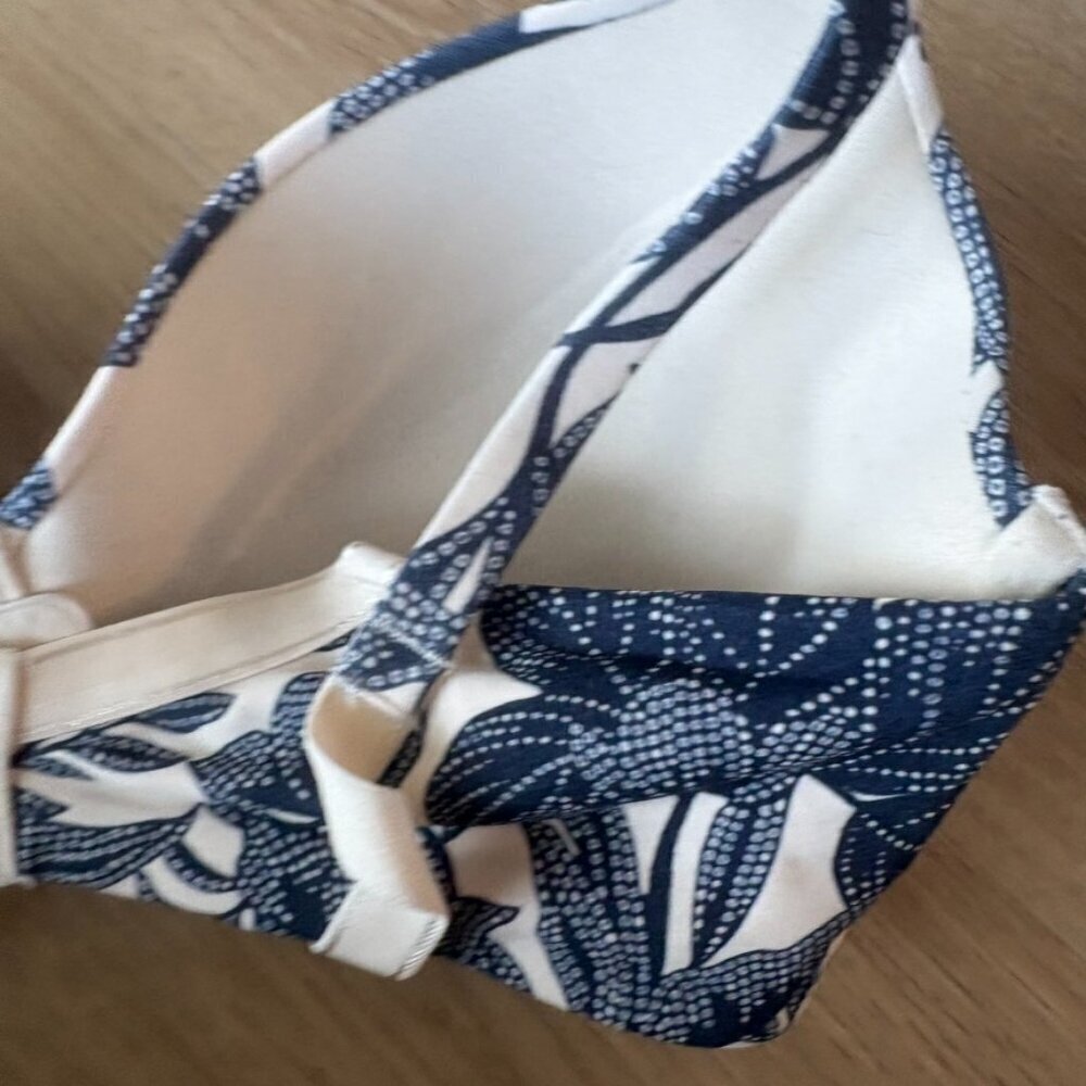 SOMA Floral Blue Embraceable perfect coverage Bra 34DD - Picture 6 of 7